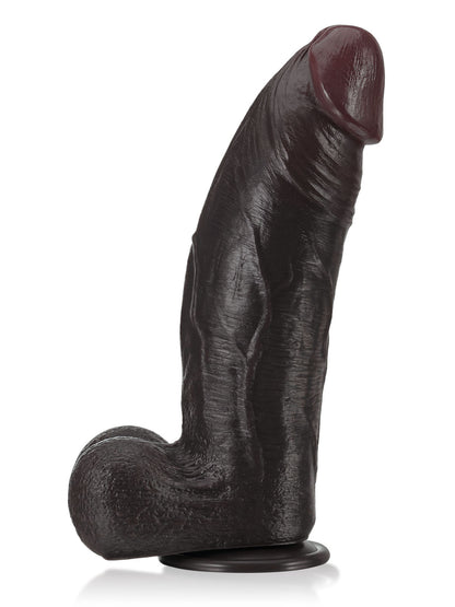 Zeus  11" x 3"  BBC Black Strong Extra Huge Thick Dual Density Dildo