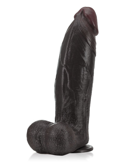 Zeus  11" x 3"  BBC Black Strong Extra Huge Thick Dual Density Dildo