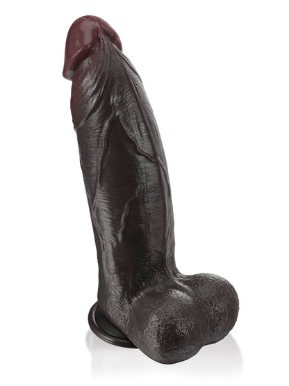 Zeus  11" x 3"  BBC Black Strong Extra Huge Thick Dual Density Dildo