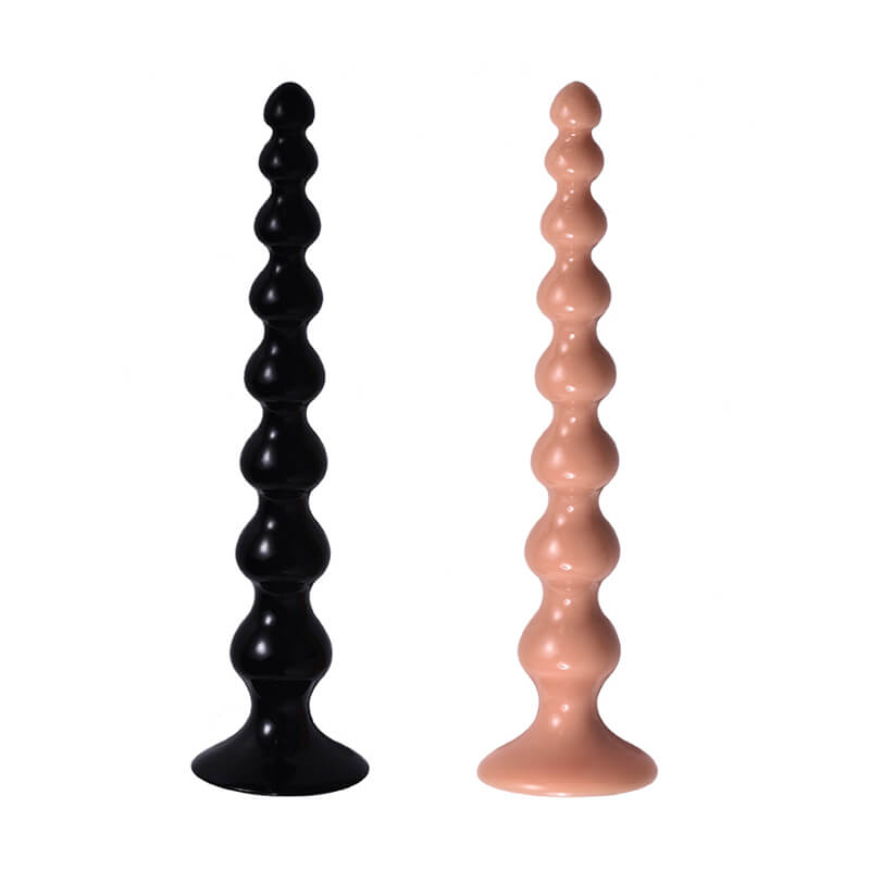 Super Long Soft Big Anal Beads With Suction Cup For Prostate Massaging
