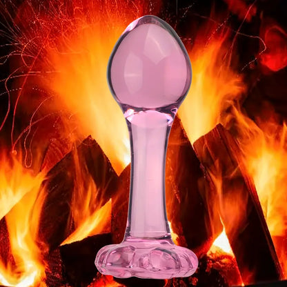 Glass Anal Plug Mini Crystal Ball Butt Sex Pleasure Wand Adult Sex Toy