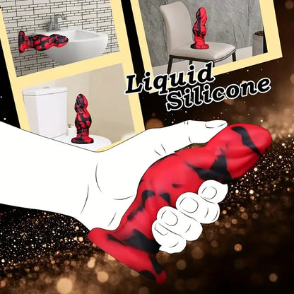 Silicone Anal Plug with Suction Cup Large Dildo Butt Plug For Beginners