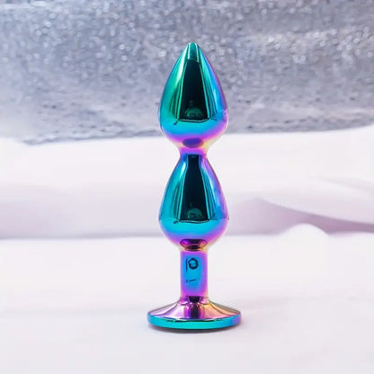 Universal Metallic Anus Plug 7 Color Smooth Suction Adult Sex Toy