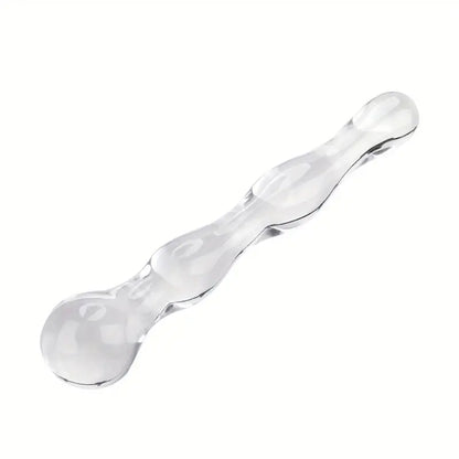 Women Wand Massager Glass Butt Plug G-spot Stimulator Anal Toy