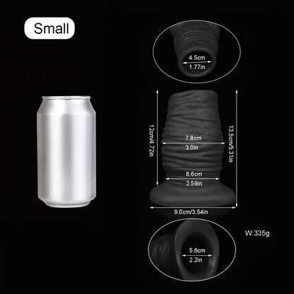 Hollow Butt Plug Silicone Soft Anal Dilatation Enema Prostate Massager