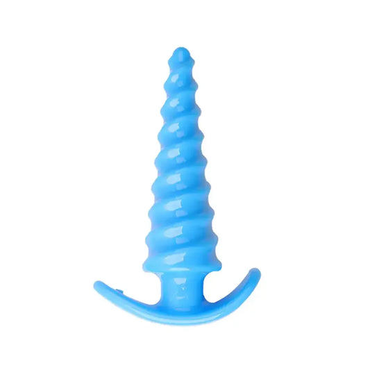 Spiral Butt Plug Anal Trainer G Spot Stimulator With Pull Handle