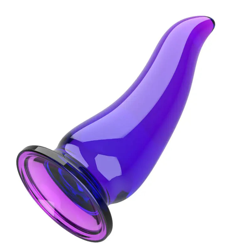 Clear TPR Anal Plug Trainer With Strong Suction Cup Body-Safe Erotic Toy