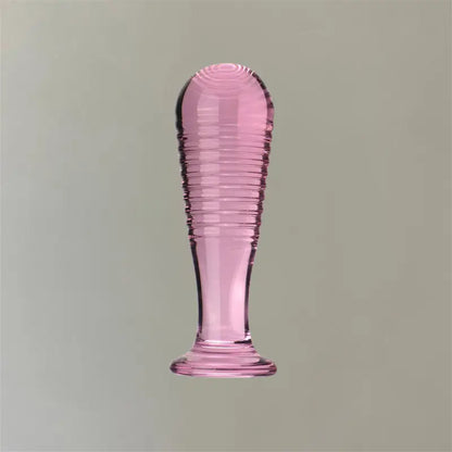 Glass Threaded Anal Plug Adult G-spot Pleasure Butt Plug Couple Toy