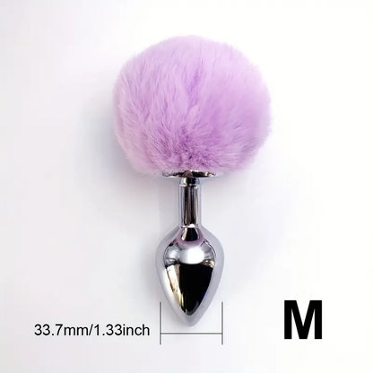 BDSM Rabbit Tail Butt Plug Animals Role-playing Sex Games Animal Tail