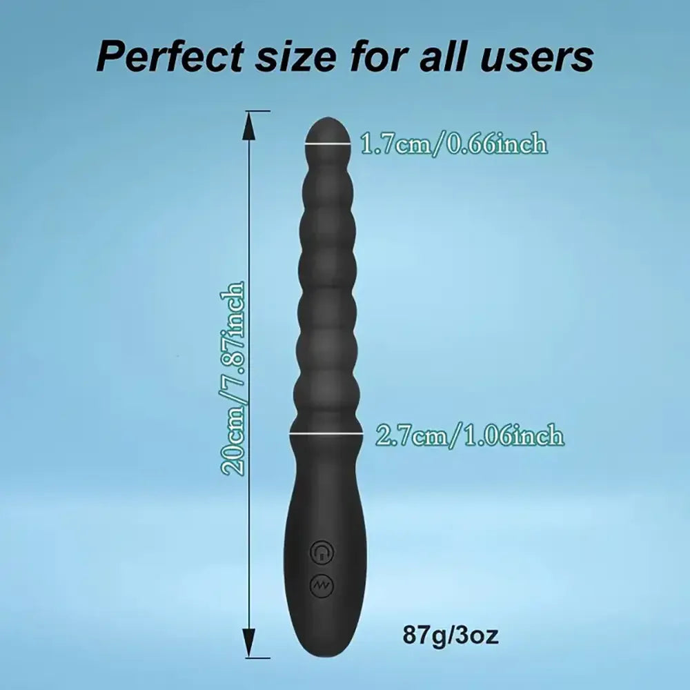 Rechargeable Ball Anal Plug With 10 Vibration Modes G Spot Vibrator