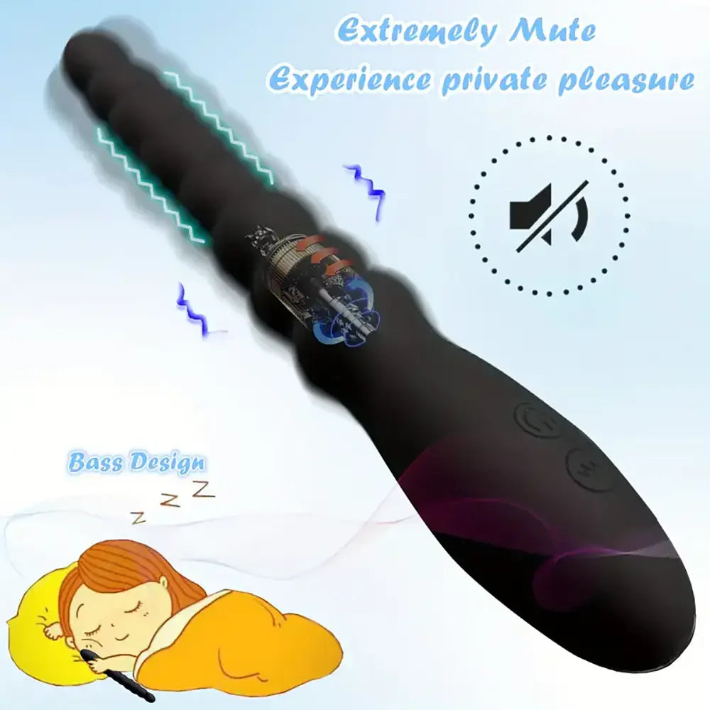Rechargeable Ball Anal Plug With 10 Vibration Modes G Spot Vibrator