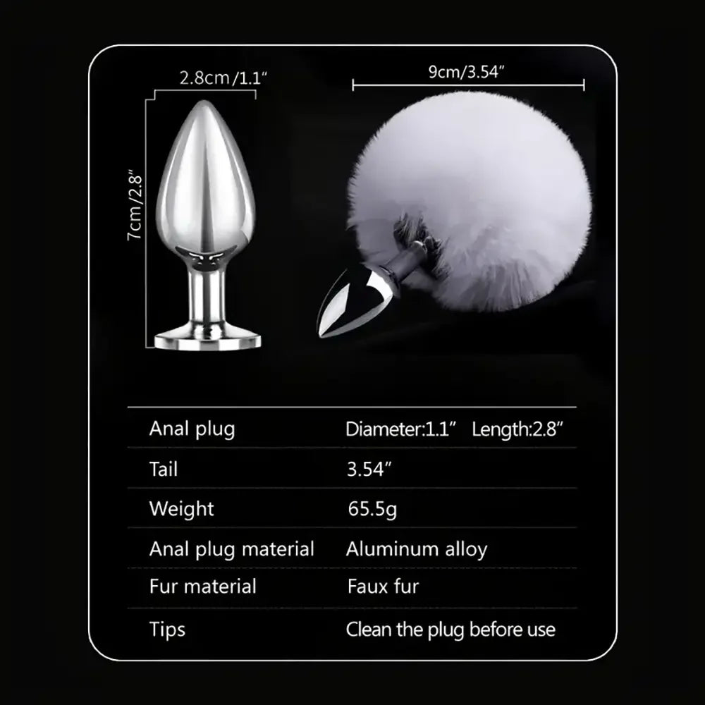Fox Tail Anal Plug Animals Role-playing Sex Games Man Woman Sex Toy