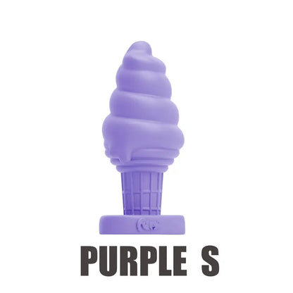 Ice Cream Silicone Butt Plug Soft Anal Sex Toy For Love Masturbation Sex