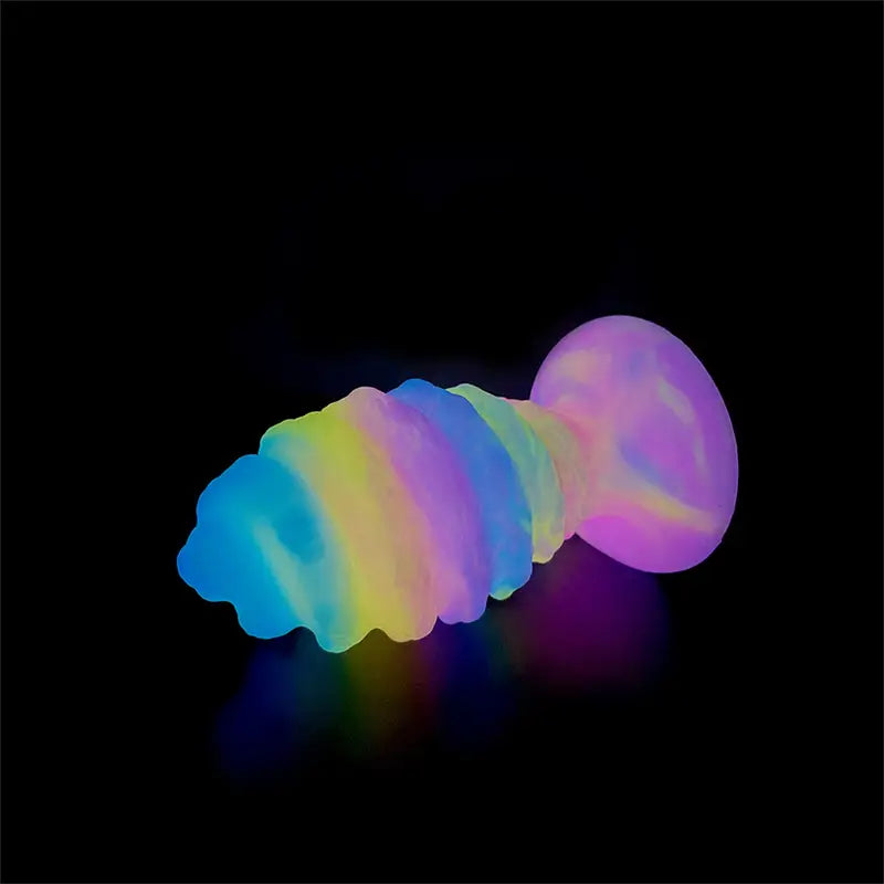 Luminous Conch Shape Butt Plug Anal Massager G Spot Stimulator