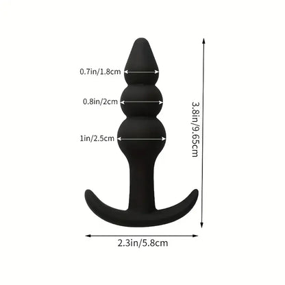 Silicone Arc-Shaped Bead Anal Plug Portable Dual-Use For Men Women