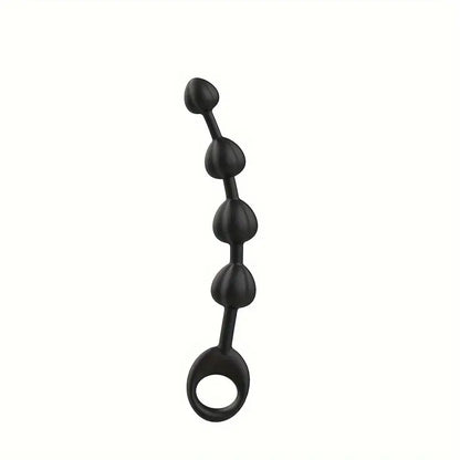 G-spot Crystal Four Pull Beads Anal Plug For Men Stimulating Anal Plug