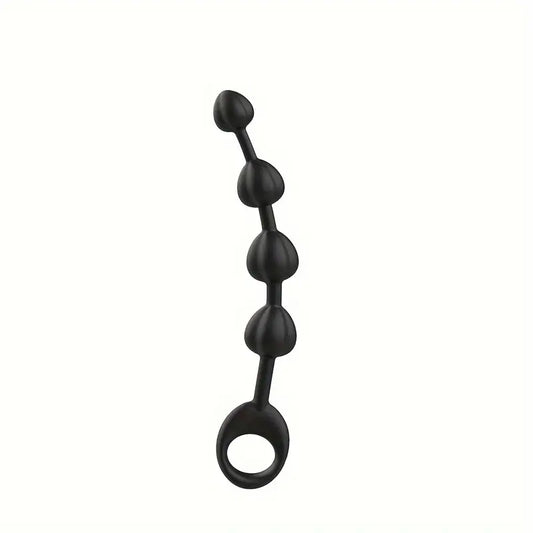 G-spot Crystal Four Pull Beads Anal Plug For Men Stimulating Anal Plug