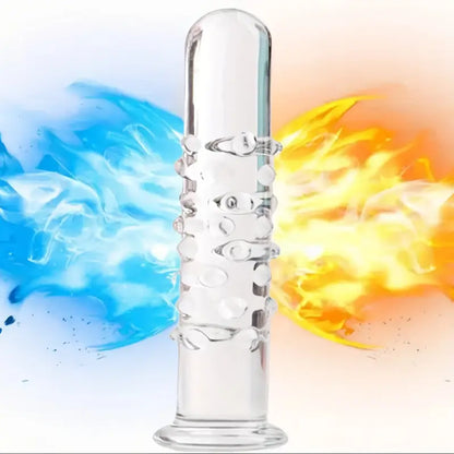 Crystal Glass Dildo Prostate Massager G Spot Stimulator Crystal Toy