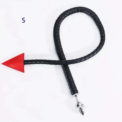 BDSM Whip Compilation Tail With Anal Plug Set Adult Sex Game Whip