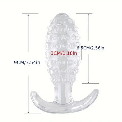 Transparent Butt Plug Anal Plug Dildo For Outing Prostate Stimulation