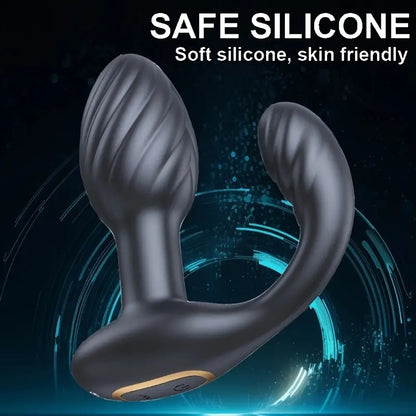 Anal Vibrating Plug 10 Modes Vibrating 10 Twisting Prostate Stimulator