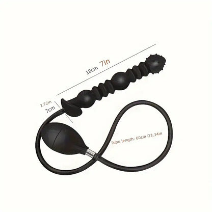 Inflatable Spike Anal Dildo Ass Plug Silicone Extended Anal Plug Ass Sex Toy
