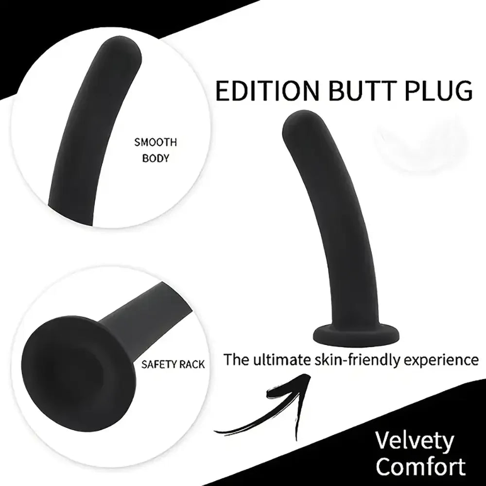 3 Sizes Silicone Butt Plug Anal Training Kit Simple Anal Dildo For Men