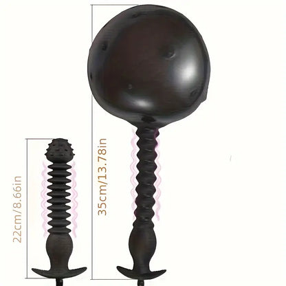 Waterproof Silicone Inflatable Anal Plug Expandable Pump For Prostate