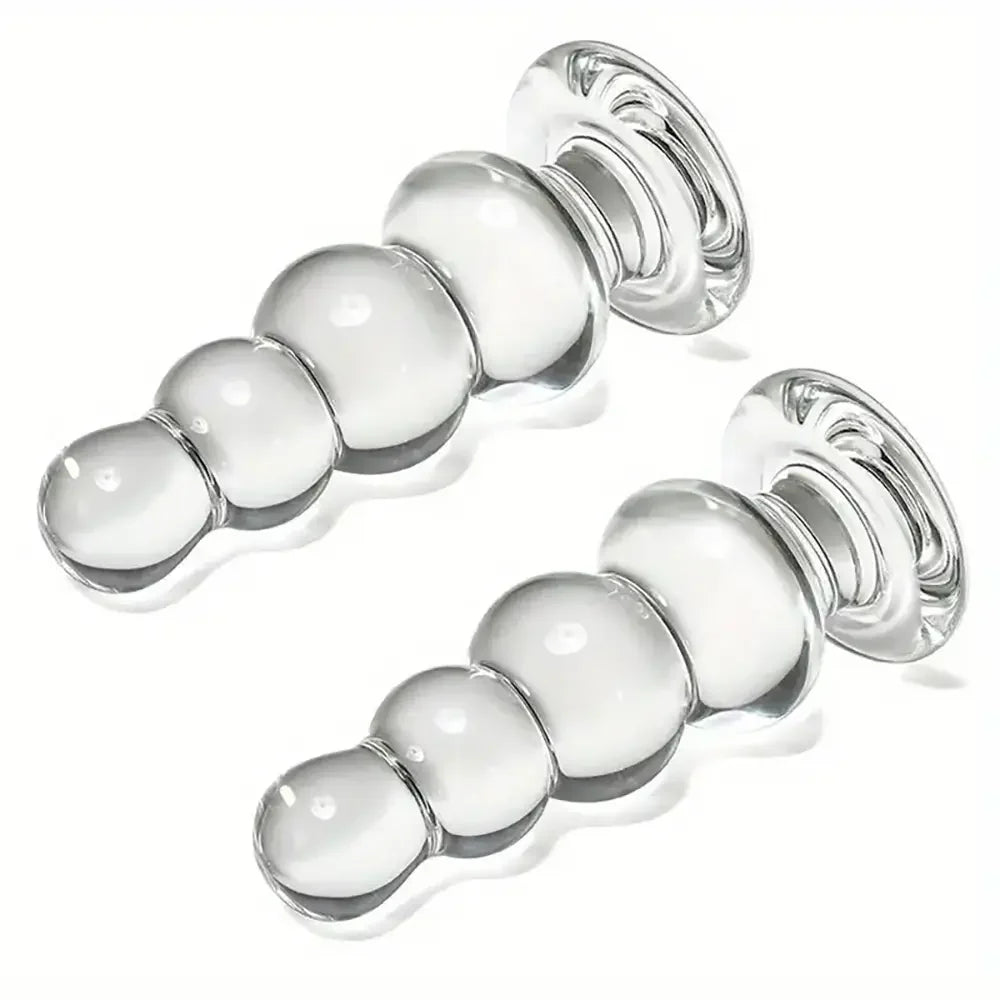 SM Glass Anal Plug Self-Wrist Massager Intimate Couple Play Toy