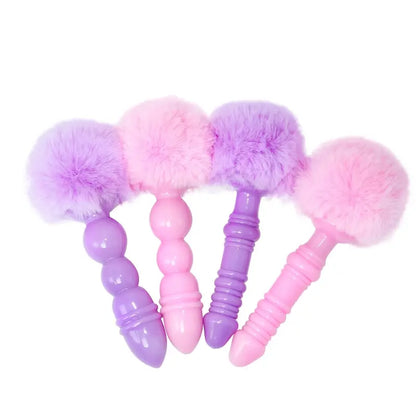 Silicone Tail Massage Bead Set Manual Anus Stimulator Prostate Massager
