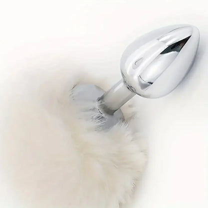 Rabbit Tail Small Butt Plug Bunny Tail Metal Anal Plug Sex Toy Fun Roleplay
