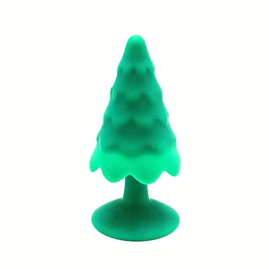 Anal Plug Christmas Tree Shape Anal Butt Plug Dildo with Suction Cup