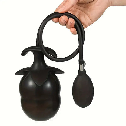 Adjustable Silicone Inflatable Anal Plug Waterproof Flexible For Adults