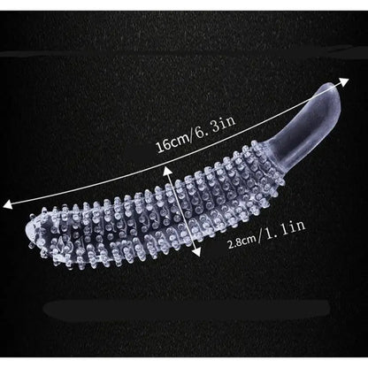 Wolf Fang Stick Shape Clear Anal Butt Plug Large Dildo Adult Toy For Women