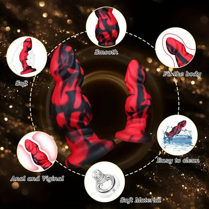 Silicone Anal Plug with Suction Cup Large Dildo Butt Plug For Beginners