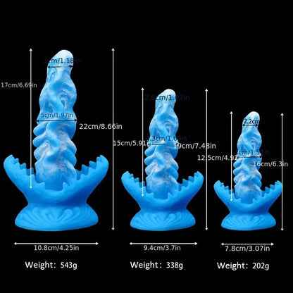 3 Sizes Cannibal Flowers Silicone Anal Plug Stimulate Vagina Anus
