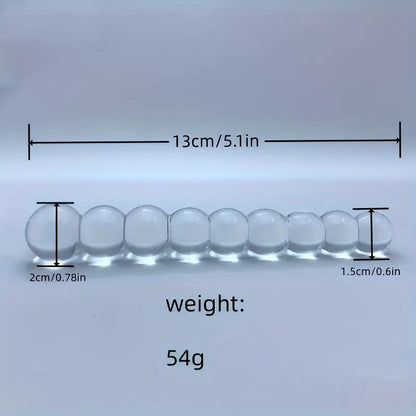 Crystal 9 Beads Glass Ball Rear Yard Pulling Beads Anal Plug Sex Toy