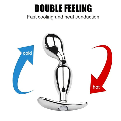 Metal Butt Plug G-spot Dilation Anal Plug BDSM Adult Anal Sex Toy