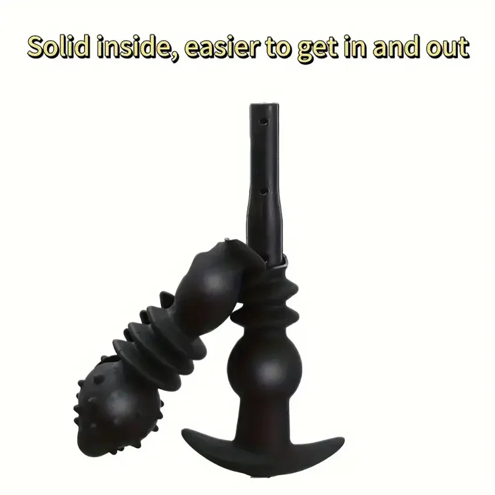 Valve Stretch Silicone Inflatable Anal Plug Adjustable Anal Balloon Pump