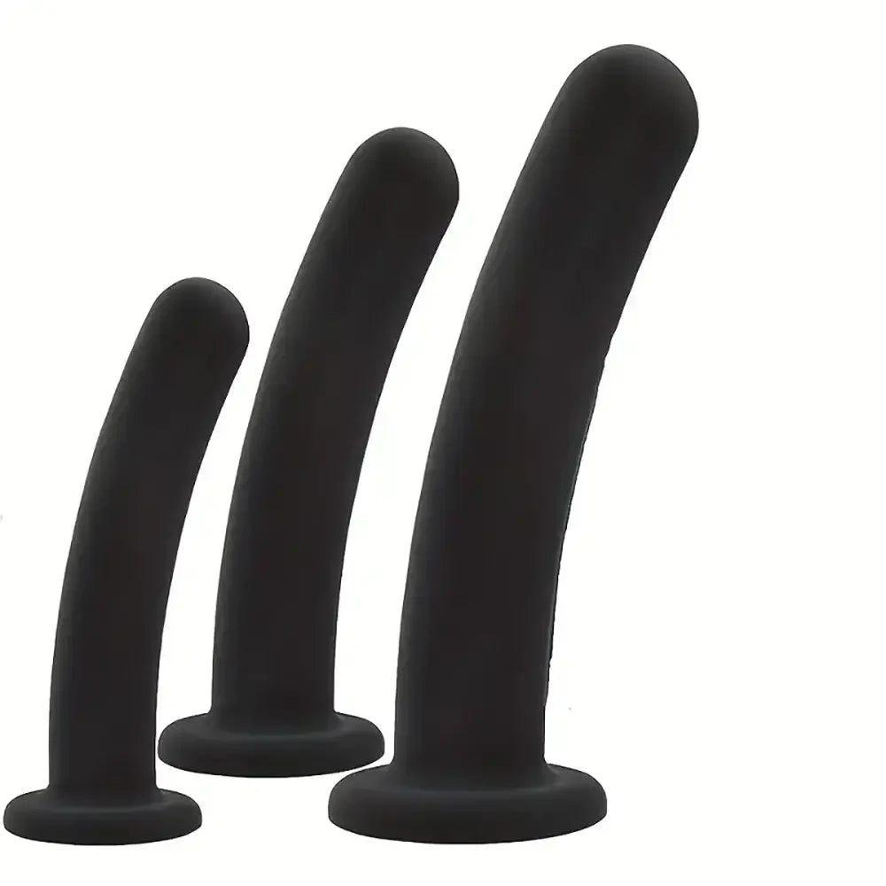 3 Sizes Silicone Butt Plug Anal Training Kit Simple Anal Dildo For Men