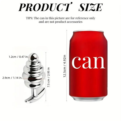 Anchor Shaped Metal Butt Plug Anal Sex Toy Threaded Metal Butt Plug