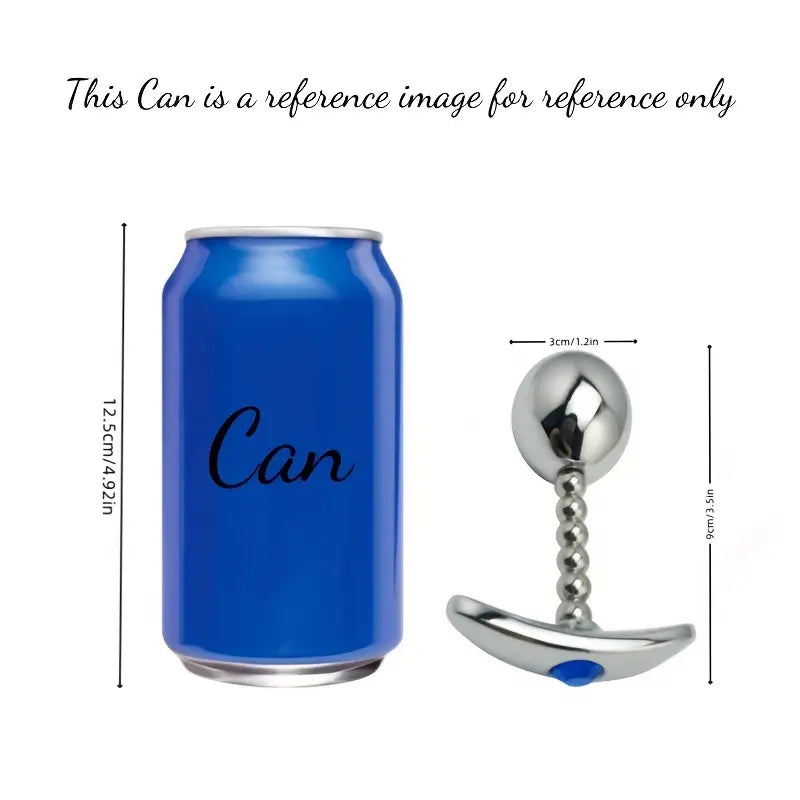 Metal Butt Plug Single Ball Butt Plug Anchor Type T-Shaped Base Base