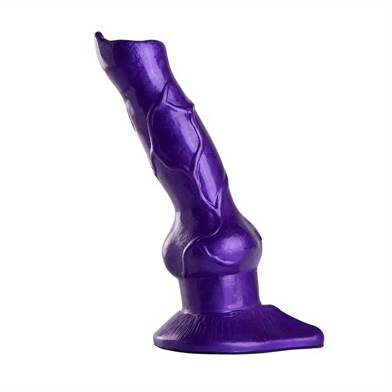7.68in Soft Dog Knot Male Prosthetic Sex Toy Male Cock Dildo Anal Plug