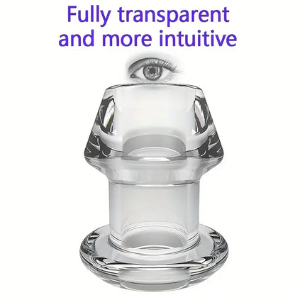 Transparent Back Chamber Anal Plug Enema and Anal Cleaning Dilator