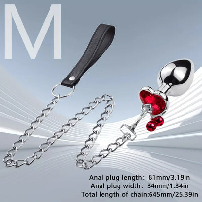 BDSM Butt Plug K Metal Sex Toy Fetish Stainless Steel Butt Plug