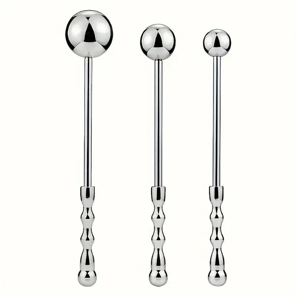 Stainless Steel Handheld Anal Expansion Training Sex Toy For Adults