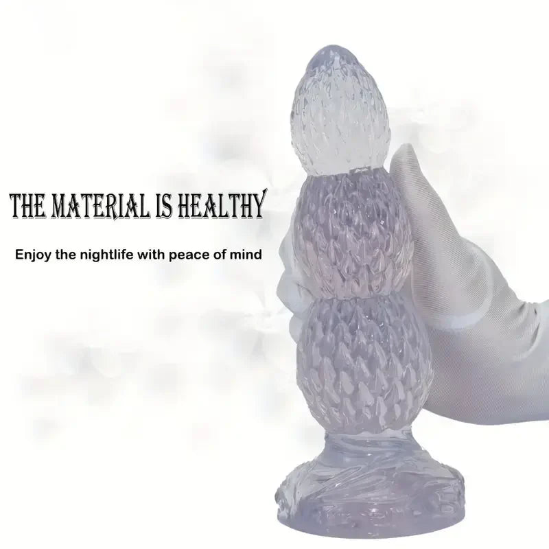 Transparent Color Heterosexual Male Anal Plug Anal Sex Toy
