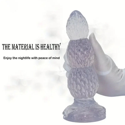 Transparent Color Heterosexual Male Anal Plug Anal Sex Toy