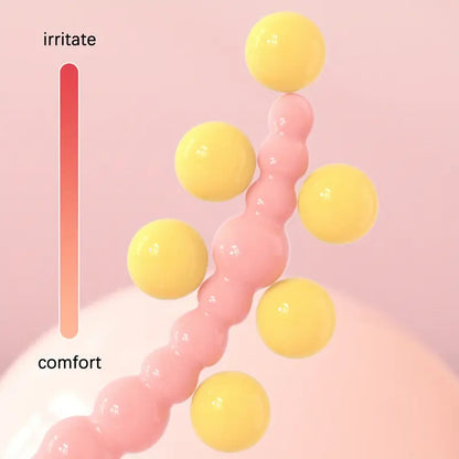 Cartoon Anal Beads Butt Plug G-Spot Stimulator Massager For Women