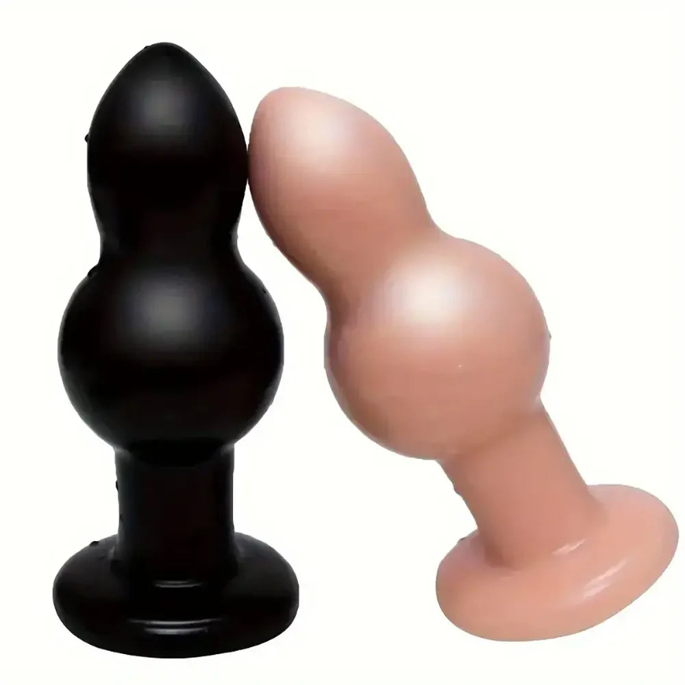 Big Butt Plug With Suction Stimulator Female Masturbation Sex Toy